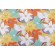 Stof France Vanina Printed Cotton Drapery Fabric in Orange 