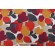 Prism Floral Printed Cotton Drapery Fabric in Berry Red 