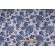Robert Allen Floral Lattice Printed Cotton Drapery Fabric in Indigo