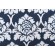 Printed Polyester Outdoor Fabric in Navy