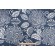Sample of Thibaut Waterbury F99266 Printed Drapery Fabric in Navy 