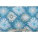 Robert Allen Tactile Floral Printed Cotton Drapery Fabric in Turquoise 