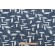 Sample of Robert Allen Blocked Form Printed Slubbed Cotton Drapery Fabric in Chalk Board 