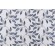 P Kaufmann Dabu Leaf Printed Cotton Linen Drapery Fabric in Indigo 