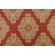 Sample of Thibaut Montgomery F96013 Printed Linen Blend Drapery Fabric in Red 