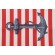 Anchor Printed Polyester Pillow Square Outdoor Fabric in Patriot