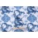 P Kaufmann Royal Dragon Printed Cotton Drapery Fabric in Porcelain Blue 