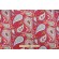 Robert Allen Art Paisley Printed Cotton Drapery Fabric in Poppy