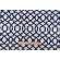 Iman Home Sultana Lattice Flocked Drapery Fabric in Luna