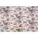 Waverly Southern Belle Printed Linen Blend Drapery Fabric in Cinder