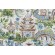Hamilton Yakata Printed Cotton Drapery Fabric in Ivory 
