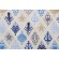Sample of Bryant Fabrics Cloister Printed Polyester Outdoor Fabric in Sail Blue 