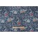 P Kaufmann Koi Pond Printed Linen Blend Drapery Fabric in Indigo 