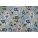 Hamilton Belladonna Printed Cotton Drapery Fabric in Mist 