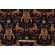 Sample of Hilary Farr Tiger Republic Printed Cotton Blend Drapery Fabric in 93-Jet for Covington 