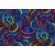 Chong-A Hwang Fabrics of SoHo I'm With The Band - Spiral Piano Keyboard Printed Cotton Craft Fabric in Blue for Timeless Treasures 
