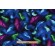 Fabrics of SoHo Winter Light - Aurora Sky Printed Cotton Craft Fabric in Night for Timeless Treasures 