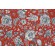 Stof France Pivoine Printed Velveteen Decorator Fabric in Terracotta 