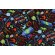 Gail Cadden Elite Athlete - Pickleball Printed Cotton Craft Fabric in Black for Timeless Treasures 