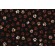 Timeless Treasures Happiness Has Paws - Paw Print Printed Cotton Craft Fabric in Mud 