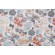 Waverly Aqua Fleur Printed Cotton Drapery Fabric in Nectar