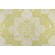 Sample of Thibaut Tarragon F964120 Printed Linen Blend Drapery Fabric in Citron 