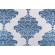Sample of Thibaut Arturo Damask W713014 Embroidered Drapery Fabric in Navy on White 