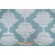 1 Yard Thibaut Arturo Damask W713015 Embroidered Drapery Fabric in White/Turquoise