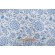 1 Yard Thibaut Sevita F964110 Printed Linen Blend Drapery Fabric in Blue and White