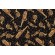 Timeless Treasures Classical Music - Tossed Brass Instruments Printed Cotton Craft Fabric in Black 