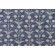 Villa D Ascoli Mughal Blooms Woven Upholstery Fabric in Indigo 