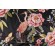 Home Accent Fabrics Bellissimo Embroidered Silk Drapery Fabric in Midnight