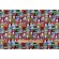 Gail Cadden Cool Cats & Treats - Cats With Holiday Scarf Printed Cotton Craft Fabric in Multi for Timeless Treasures 
