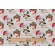 Timeless Treasures Christmas Memories - Vintage Santas And Writing Printed Cotton Craft Fabric in Cream 