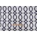 Maxine Embroidered Linen Drapery Fabric in Navy