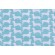 Emma & Mila Dog Silhouette Printed Cotton Craft Fabric in Turquoise 
