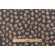 Abstract Dots Printed Linen Drapery Fabric in Topaz