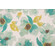 Turquoise Floral Printed Polyester Outdoor Fabric in Fieldhouse Green