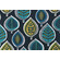 Covington Yoshino Printed Cotton Drapery Fabric in 524-Mediterranean Blue 