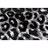 Camouskin Woven Chenille Upholstery Fabric in Black & White 
