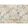 Acquitaine Water Garden Printed Linen Drapery Fabric in Porcelain