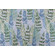 Sample of PK Lifestyles Leaf Plumes Printed Cotton Blend Drapery Fabric in Seaglass 