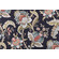 1 Yard Floral Printed Cotton Drapery Fabric in Navy/Multi