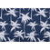 Terrasol Palmetto Printed Polyester Outdoor Fabric in Navy