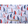 Stof France Larmor Printed Cotton Drapery Fabric in Terracotta