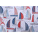 Stof France Larmor Printed Cotton Drapery Fabric in Terracotta