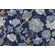 Sample of Belle Maison Adira Printed Cotton Drapery Fabric in Indigo 