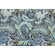 Pretty Paisley Printed Polyester Outdoor Fabric in Navy 
