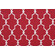 Sample of Bryant Fabrics Garden Gate Printed Polyester Outdoor Fabric in Pompeii Red 