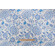 Thibaut Sevita F964110 Printed Linen Blend Drapery Fabric in Blue and White